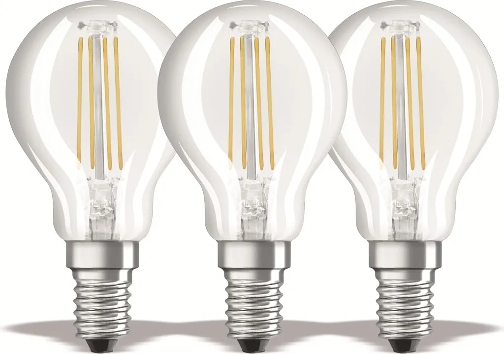 Osram LED-Lampe BASE CLASSIC P, E14, EEK: E, 4 W, 470 Lm, 2700 K, 3 Stück – Bild 5