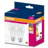 Set 2x Glühbirne LED A60 E27 13W =100W 2700K Warm WW 1521lm Osram