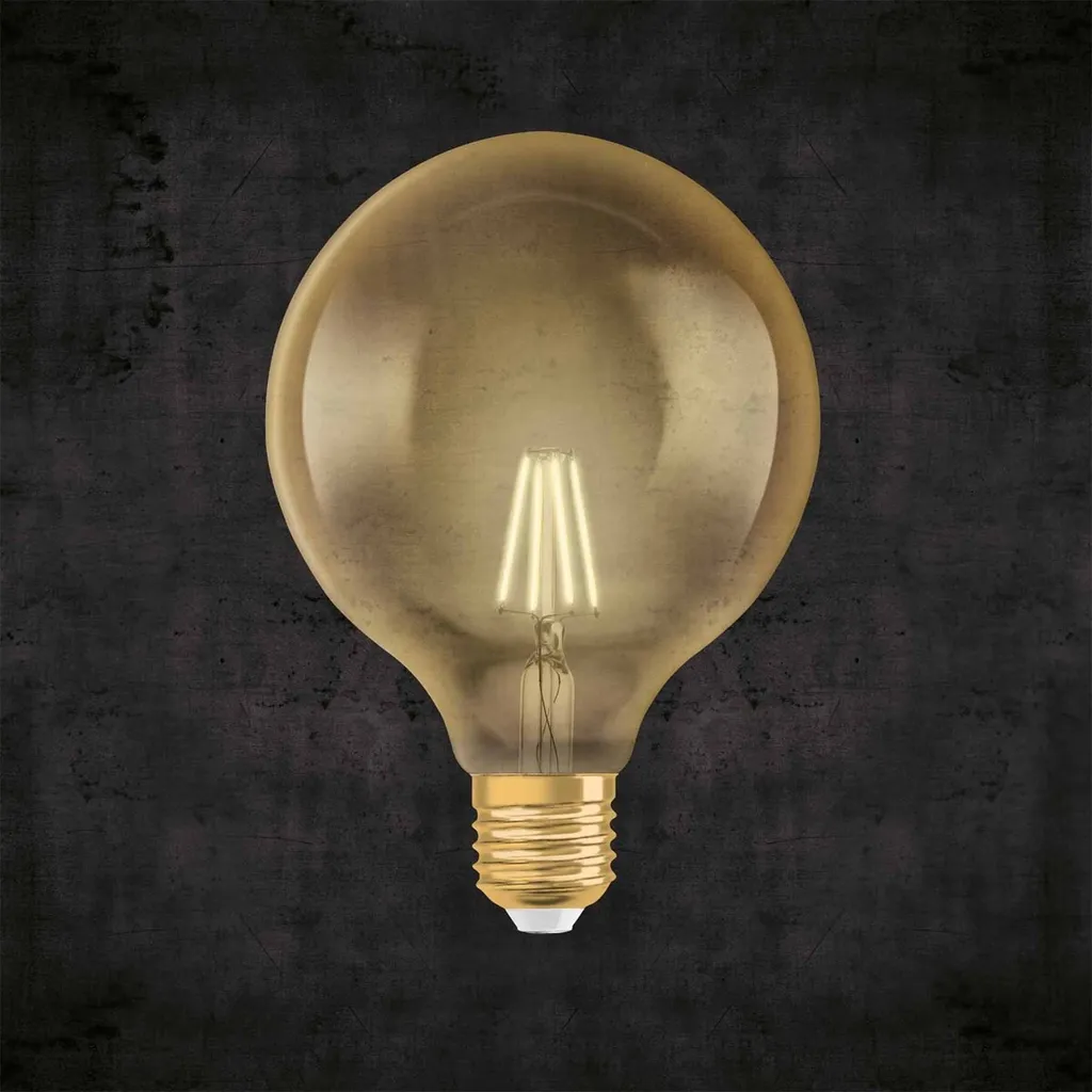 Osram LED Leuchtmittel Vintage 1906 Globe E27 4W Warmweiß, Amber – Bild 14