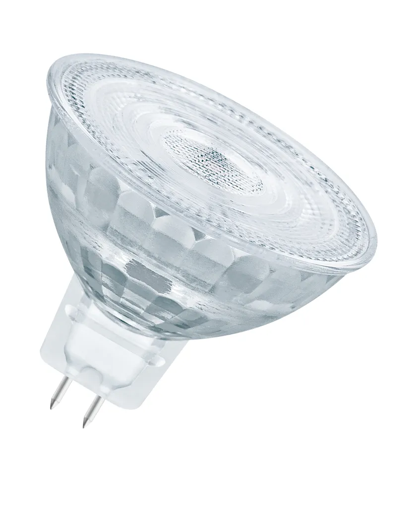 Osram LED Lampe Ersetzt 50W Gu5.3 Reflektor - Mr16 In Transparent 8W 670lm 4000K Dimmbar 1er Pack