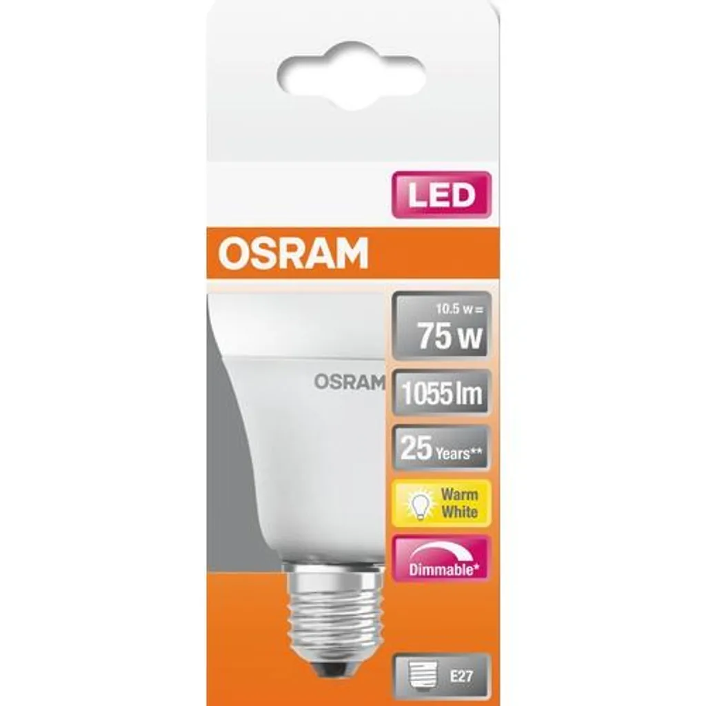 Osram LED Leuchtmittel Superstar Birnenform A60 11W = 75W E27 Matt 1055lm Warmweiß 2700K DIMMBAR – Bild 6
