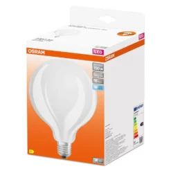 OSRAM LED Star GLOBE125, Matte Filament LED-Lampe In Globe Form Mit 125mm Durchmesser, E27 Sockel, Kaltweiß (4000K), 2452 Lumen, Ersatz Für Herkömmliche 150W-Glühbirnen, 1er-Pack