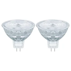 Osram Niedervolt LED Reflektor GU5.3 4,6W 2er Pack, Warmweiß, Klar