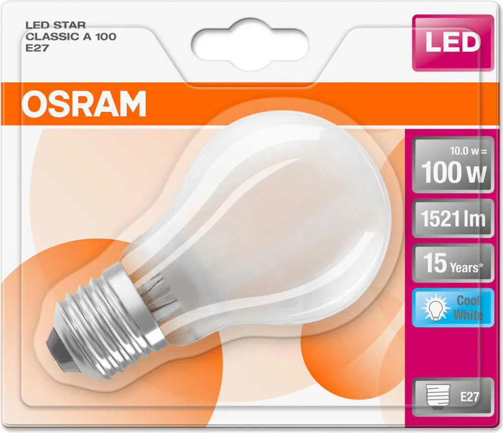 Osram LED Leuchtmittel Retrofit Cla 100 E27 11W Neutralweiß, Weiß Matt – Bild 8