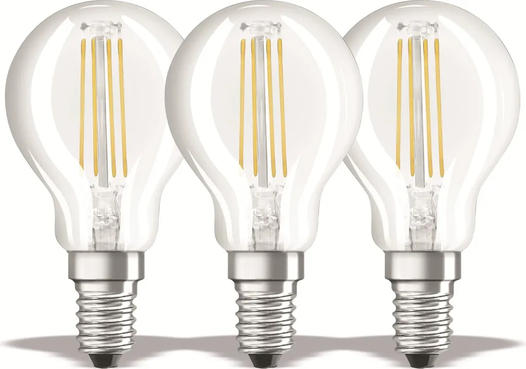 Osram LED-Lampe BASE CLASSIC P, E14, EEK: E, 4 W, 470 Lm, 4000 K, 3 Stück – Bild 5