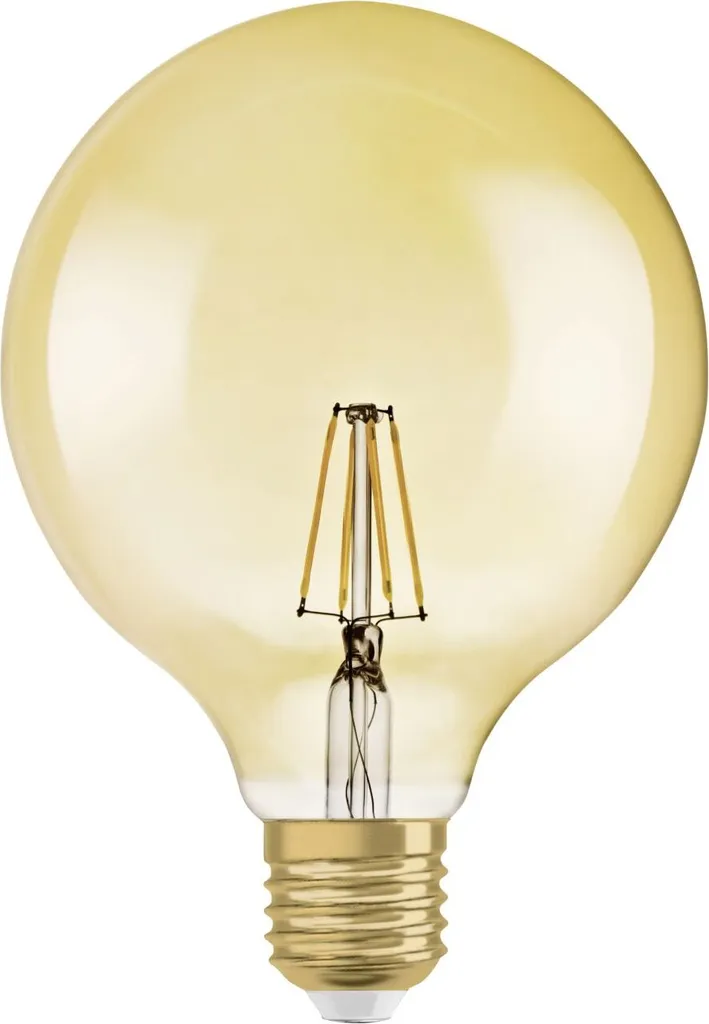 Osram LED Leuchtmittel Vintage 1906 Globe E27 4W Warmweiß, Amber – Bild 2