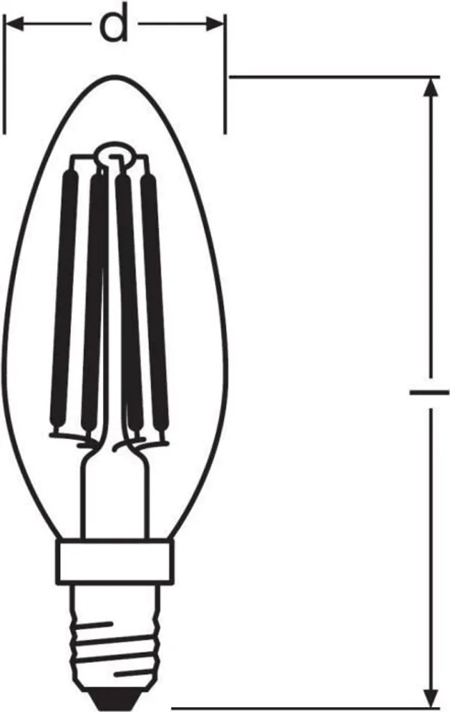 Osram LED Leuchtmittel Classic B40 E14 5W Warmweiß, Dimmbar, Klar – Bild 6