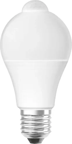 Osram LED Leuchtmittel Birne Classic A60 Motion Sensor 9W = 60W E27 Matt 806lm Warmweiß 2700K Bewegungsmelder