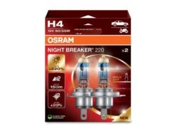 OSRAM H4 Night Breaker 220 Lampen 12V +220% Mehr Licht DuoBox - 64193NB220-2HB