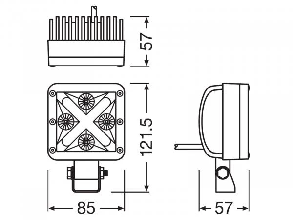 OSRAM LEDriving® Arbeitsscheinwerfer Lightbar CUBE MX85-SP - LEDDL101-SP – Bild 3