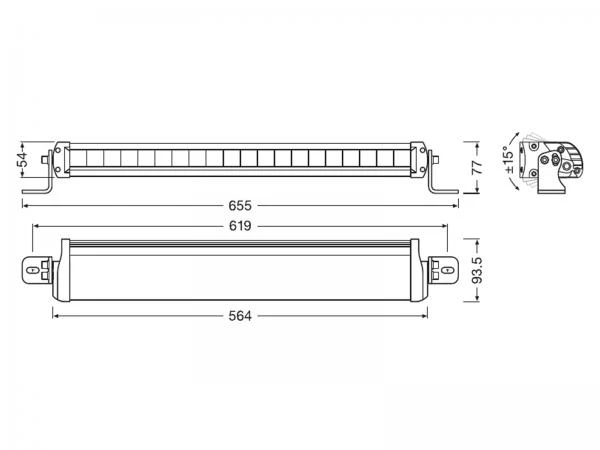 OSRAM LEDriving® Lightbar Arbeits Und Zusatzscheinwerfer FX500-SP - LEDDL104-SP – Bild 4