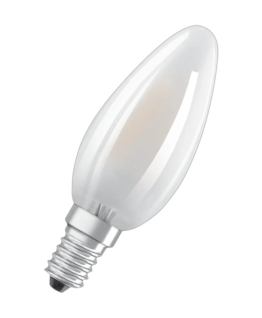 Osram LED Leuchtmittel Retrofit CLB 40 E14 4W Warmweiß, Weiß Matt – Bild 4