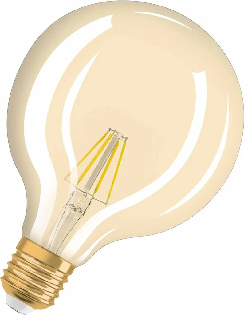 Osram LED Leuchtmittel Vintage 1906 Globe E27 4W Warmweiß, Amber – Bild 12