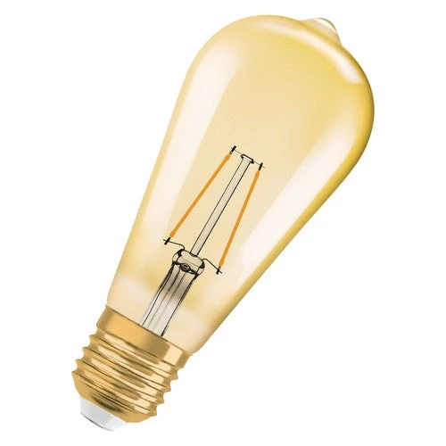 OSRAM Vintage 1906® LEDISON LED Lampe (ex 22W) 2,5W / 2400K Warmweiß E27 Gold Optik – Bild 2