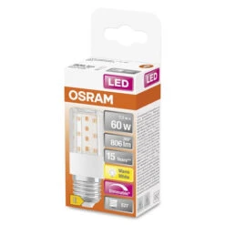 OSRAM LED SPECIAL T SLIM Lampe Dimmbar Klar (ex 60W) 7,3W / 2700K Warmweiß E27