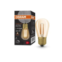 OSRAM Vintage 1906 LED-Lampe, Gold-Tönung, 4,8W, 360lm, E27
