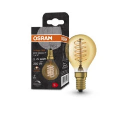 OSRAM Vintage 1906 LED-Lampe, Gold-Tönung, 3,4W, 250lm, E14