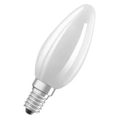 OSRAM LED BASE RETRO Matt CLASSIC B LED-Lampen, Klassische Minikerzenform 6W E14, 3er Pack