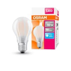 OSRAM Retrofit Classic A LED Lampe Matt (ex 60W) 6,5W / 4000K Kaltweiß E27