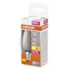 OSRAM Retrofit Classic B LED Lampe Kerzenform Dimmbar Matt (ex 60W) 6,5W / 2700K Warmweiß E14