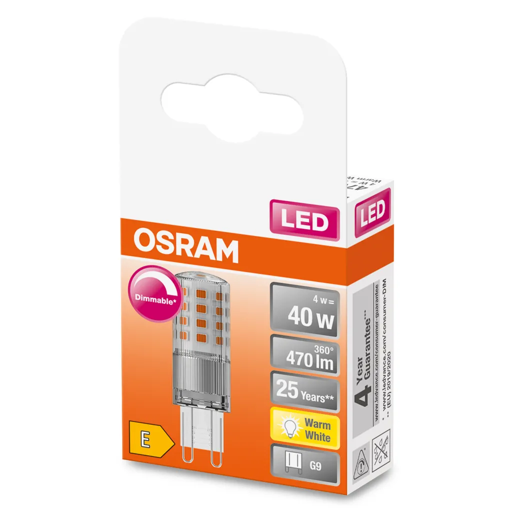Osram LED Stiftsockellampe Superstar G9 4,4W Warmweiß, Dimmbar, Klar – Bild 6