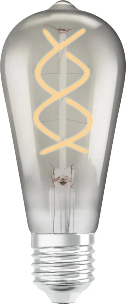 Osram LED Leuchtmittel Vintage 1906 Clas ST E27 5W WarmweiĆ, Rauch Klar