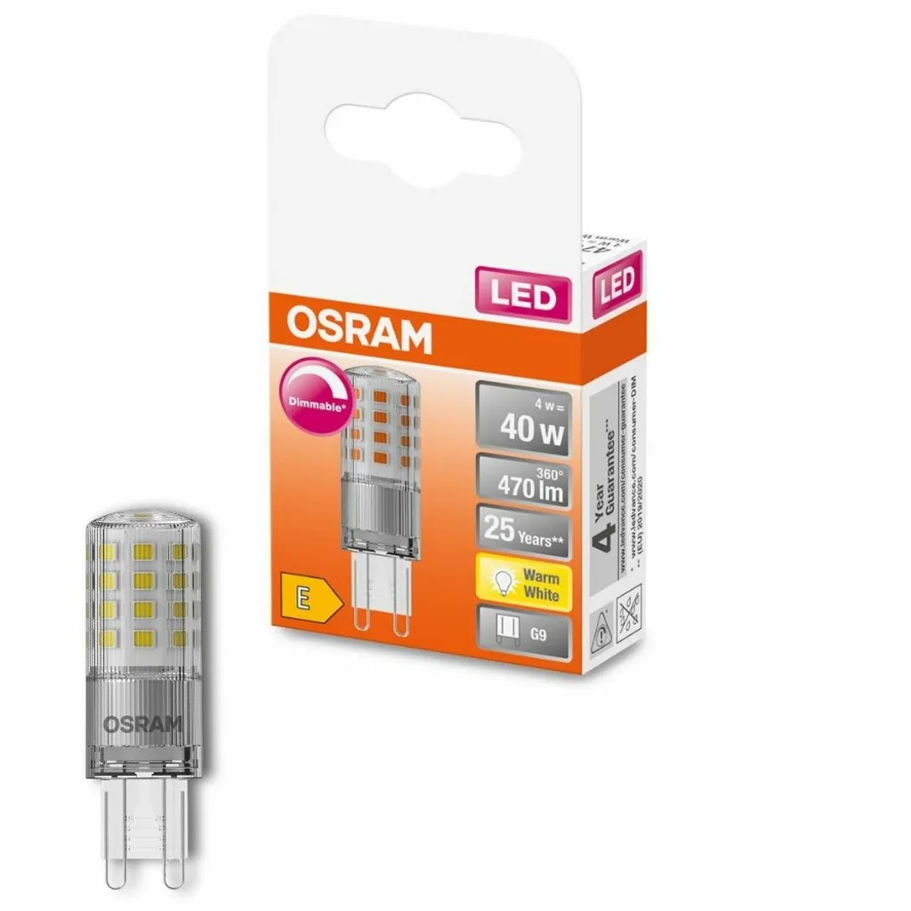 Osram LED Stiftsockellampe Superstar G9 4,4W Warmweiß, Dimmbar, Klar – Bild 5