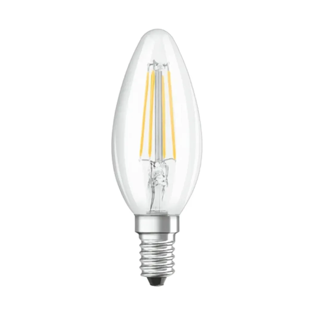 Osram LED Leuchtmittel Classic B40 E14 5W Warmweiß, Dimmbar, Klar