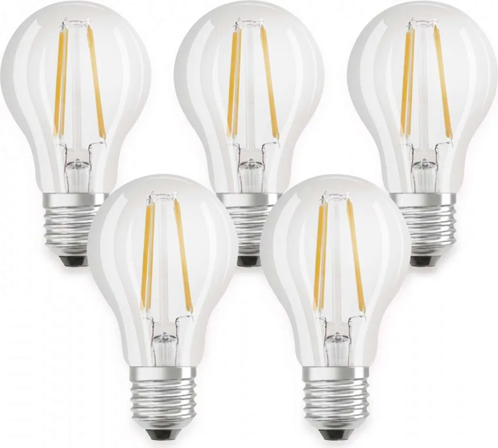 Osram LED-Lampe BASE CLASSIC A, E27, EEK: E, 7 W, 806 Lm, 2700 K, 5 Stk. – Bild 3