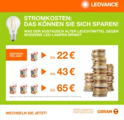 OSRAM LED Star Classic STICK, Matte LED-Lampe In Stabform Für E27 Sockel, Tageslichtweiß (6500K), 1050 Lumen, Ersatz Für Herkömmliche 75W-Glühbirnen, 1er-Pack