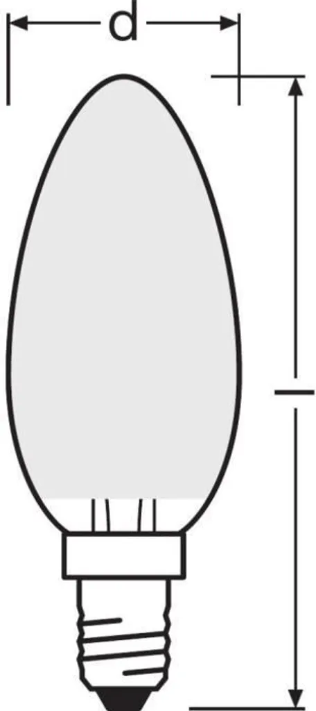 Osram LED Leuchtmittel Retrofit CLB 40 E14 4W Warmweiß, Weiß Matt – Bild 8