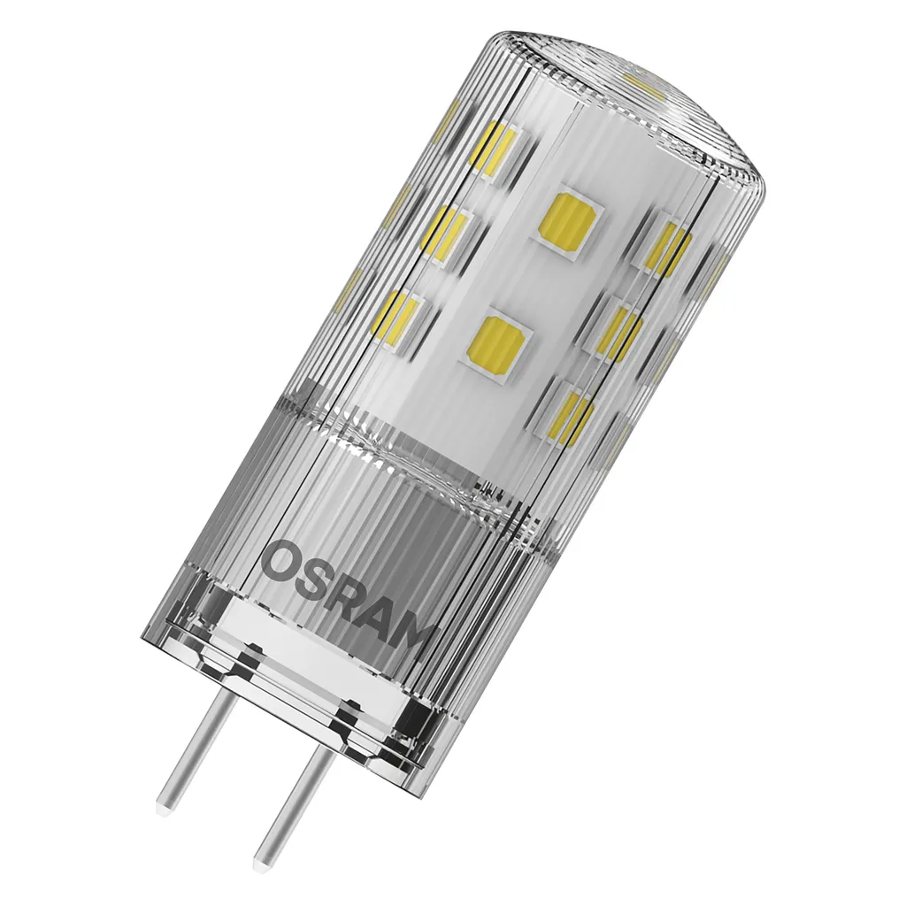 Osram LED Leuchtmittel Stiftsockellampe 4W = 40W GY6,35 Klar 12V 470lm Warmweiß 2700K 320° – Bild 3
