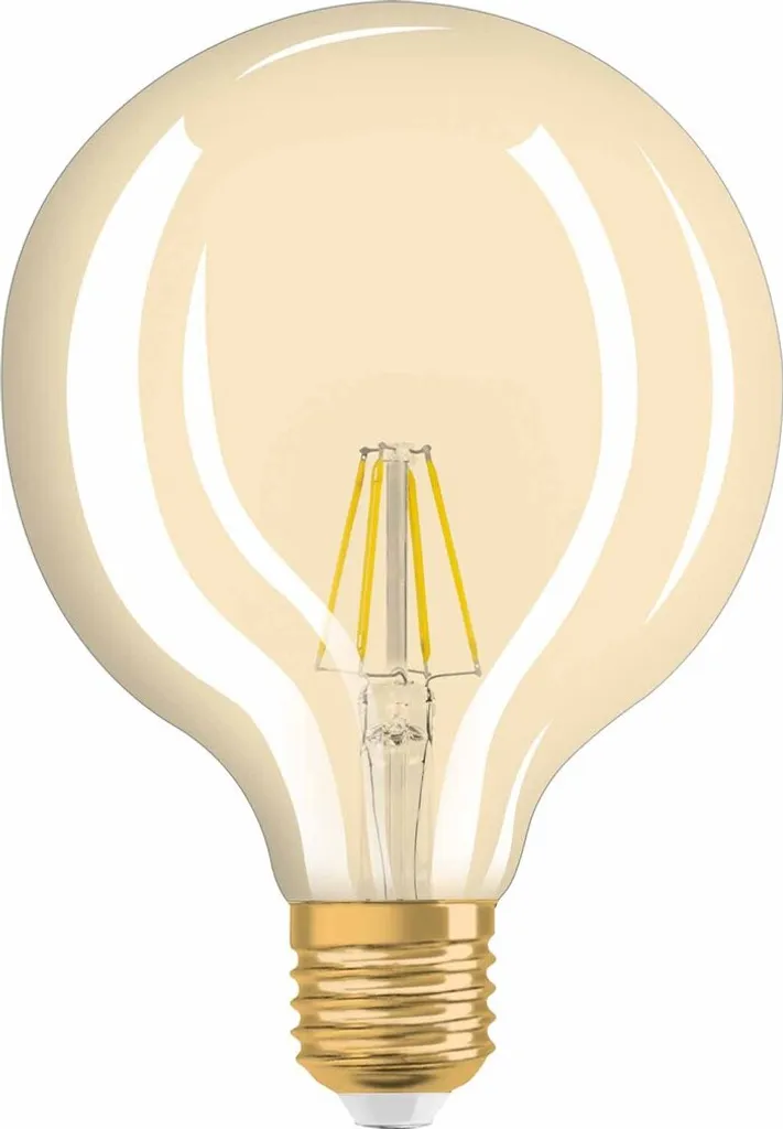 Osram LED Leuchtmittel Vintage 1906 Globe E27 4W Warmweiß, Amber – Bild 13