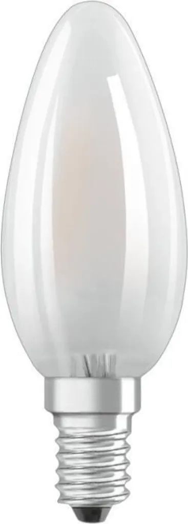 Osram LED Leuchtmittel Retrofit CLB 40 E14 4W Warmweiß, Weiß Matt