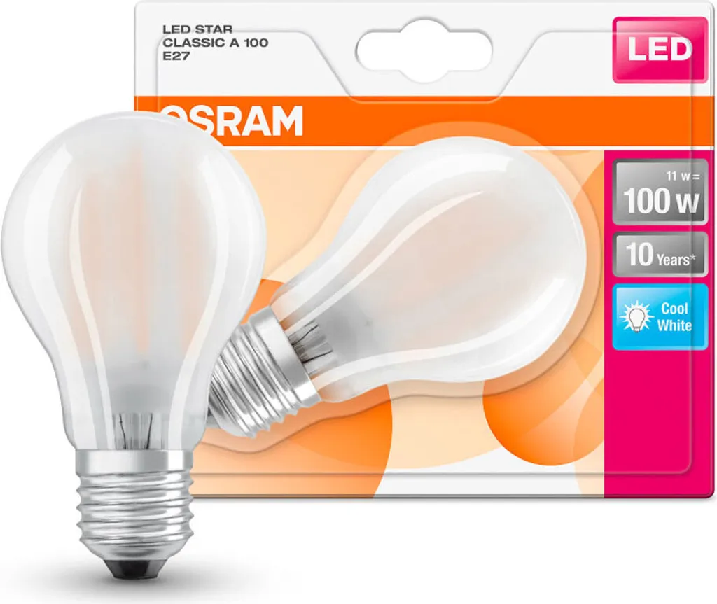 Osram LED Leuchtmittel Retrofit Cla 100 E27 11W Neutralweiß, Weiß Matt – Bild 7