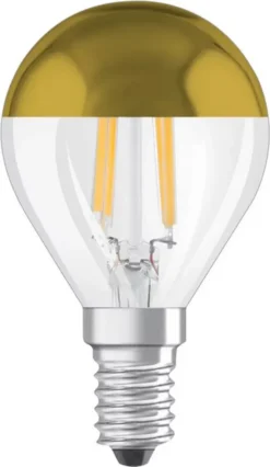 Osram LED Spiegelkopflampe Gold E14 4W Warmweiß, Klar