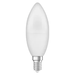 Osram LED Leuchtmittel Star Classic B60 E14 7,5W Warmweiß, Weiß Matt