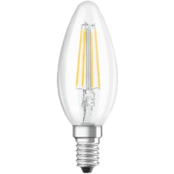 Osram LED Filament Leuchtmittel Kerze 4W = 40W E14 Klar 470lm Warmweiß 2700K