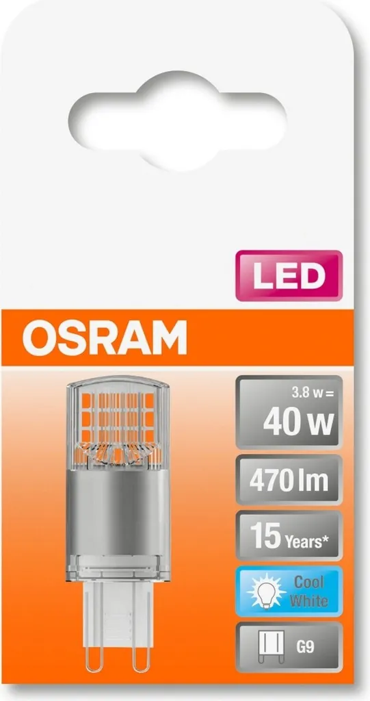 Osram LED Stiftsockellampe G9 3,8W Neutralweiß, Klar – Bild 7